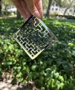 Tulun Schluter Square Drain in Polished Stainless Steel Finish.