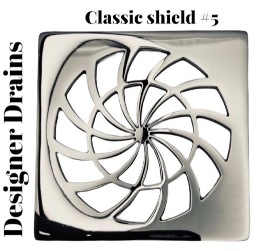 Classic-Shield-5-Wedi-Shower-Drain-Polished-Stailess_Designer-Drains