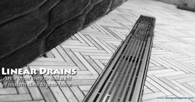 Designer Drains, Linear Drain, Roman Bricks Design