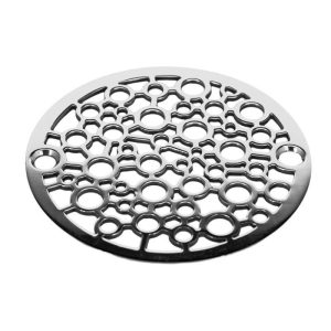 3.25 Inch Round Drain Bubbles Design