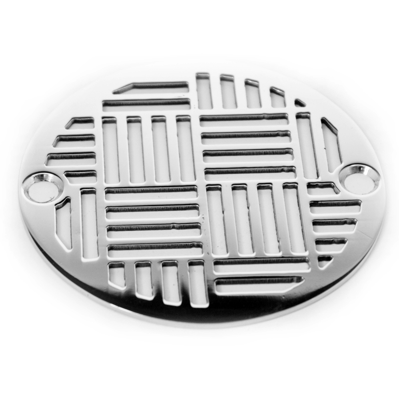 3.25 Inch Round Shower Drain Cover Geometric No. 6 Design by 