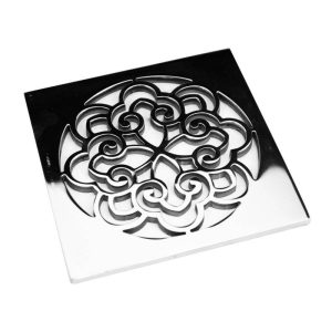 ebbe classic scrolls 6 polished stainless designer drains