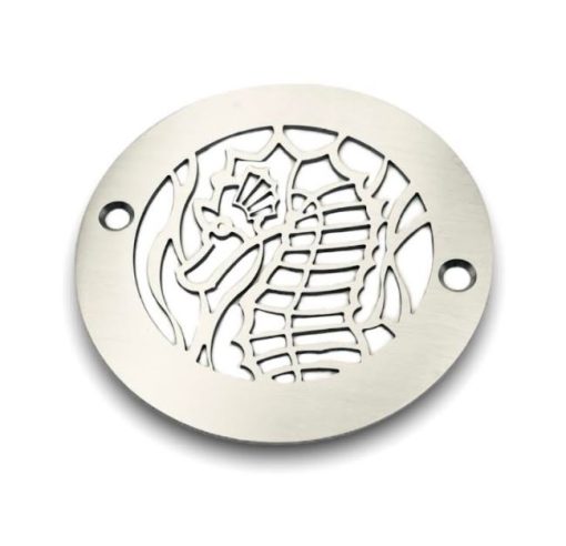 Seahorse-4-inch-round-brushed-stainless_Designer-Drains