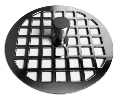 Sink Stopper Geometric No. 7, Polished Stainless