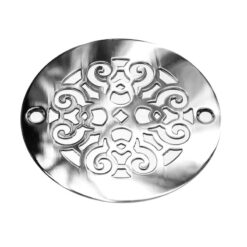 4 Inch Round Shower Drain Cover Classic Scrolls No. 4™