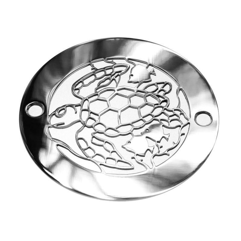 Round Shower Drain Cover | Turtle Design | Sioux Chief Replacement For  821-2ACP
