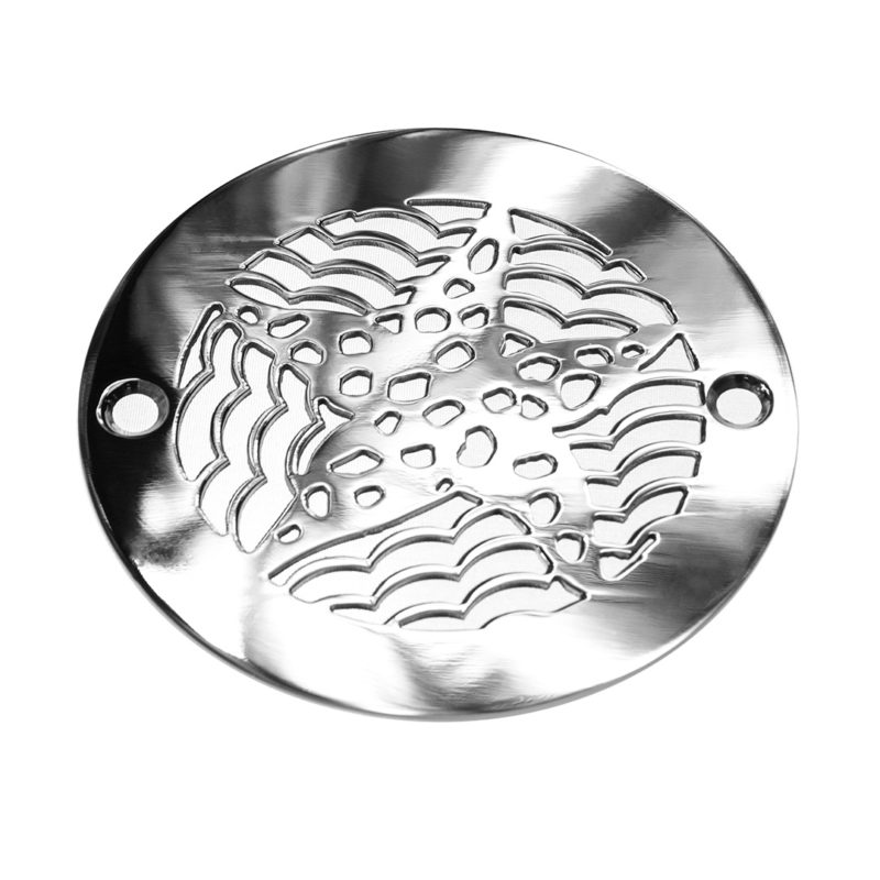 4 Inch Round Shower Drain Cover | Moresque No.1 Design