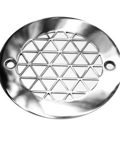 4 Inch Round Shower Drain Cover | Geometric Triangles™