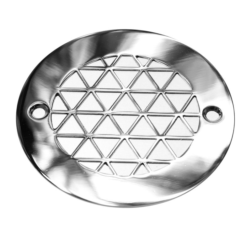 4 Inch Round Shower Drain Cover Geometric Triangles™