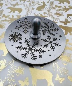 Chritmas-Snow-Flakes Brushed-Stainless_Designer-Drains