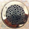 round shower drain with bubbles design