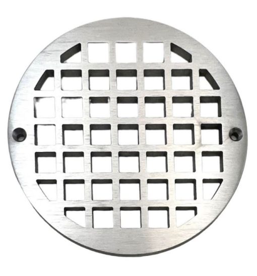 Geometric-Squares-No.-7Outdoor-NDS-Drain-Cover-Replacement-Brushed-Stainless-Steel_Designer-Drains