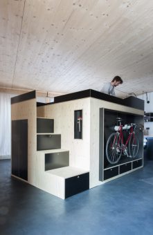 cube storage and bed