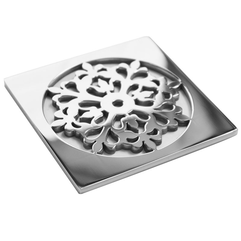 4 Inch Round Shower Drain Cover, Classic Motif No. 7™