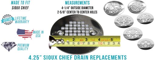 Sioux Chief 4.25 inch Round Drain