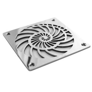 Designer Drains Nautilus square stainless steel drain