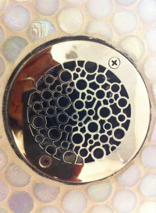 4 Inch round Bubbles for Oatey shower drains