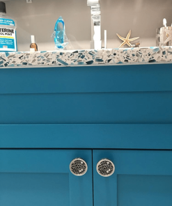 Sea Turtle Cabinet Pulls blue Cabinets