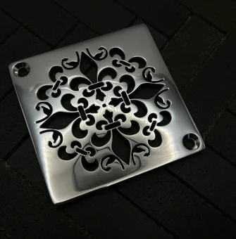 Designer Drains 3.6-inch Schluter-Kerdi replacement drain cover with 4-1/4 inch center-to-center screw holes