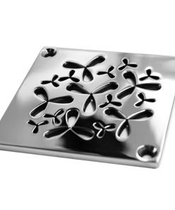 Nature Lerna Flowers, Schluter-Kerdi Replacement Shower Drain, Polished Stainless_Designer Drains