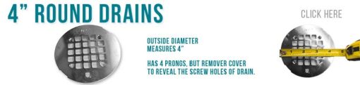 4" Round Drains Measurements