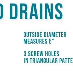 Zurn Round Drain Measurement - Designer Drains