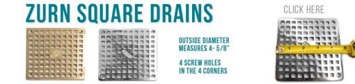 Square Shower Drain replacements