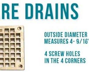 Smith Drain Measurement_ Designer Square shower Drains