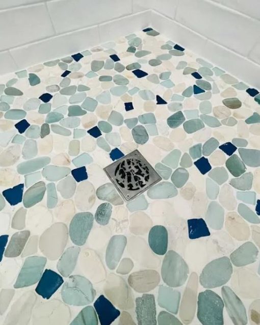 Sharks Design, Schluter Kerdi Replacement Square Shower Drain Cover, Customer Install
