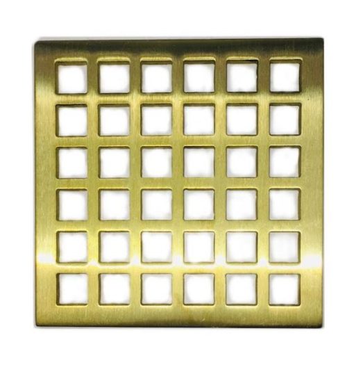 Geometric-No.-7-Replacement-for-Ebbe-Shower-Drain-Cover-Brushed-Brass