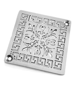 Greek-Fret-Schluter-Shower-Drain-Cover-Replacement-Brushed-Stainless_Designer-Drains