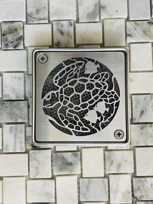 Turtle Schluter Kit brushed stainless steel on til
