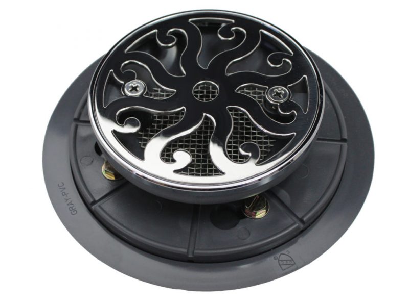 Kohler K9135 Round Shower Drain Kit 8 Scrolls™ by Designer Drains