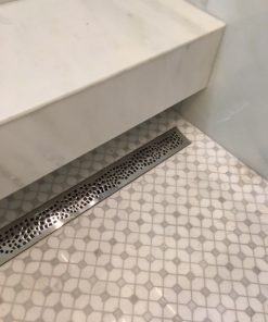 Linear Shower Drain with Random Squares Design