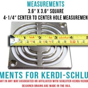 measurement for Kerdi Schluter shower drain