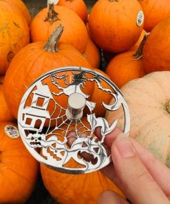 Halloween Trick or Treat Kitchen Strainer in pumpkins