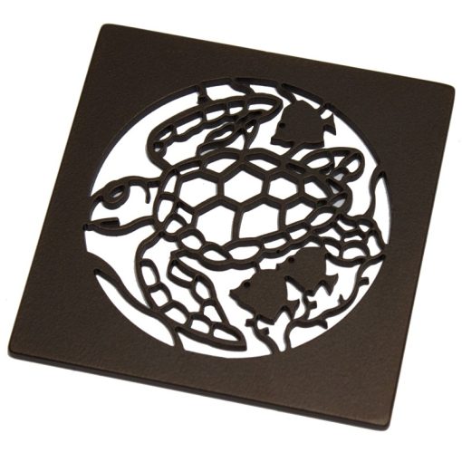 Turtle, Ebbe Drain Cover Replacement, Oil Rubbed Bronze_Designer Drains