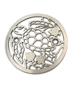 Kohler-K-9135-Shower-Drain-Cover-Replacement-Sea-Turtle-Brushed-Stainless