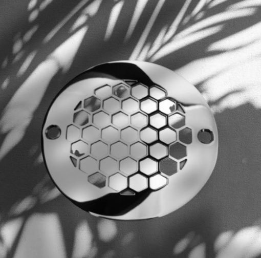 Honeycomb-4-Inch-Round-Shower-Drain-Cover-Polished-Stainless2_