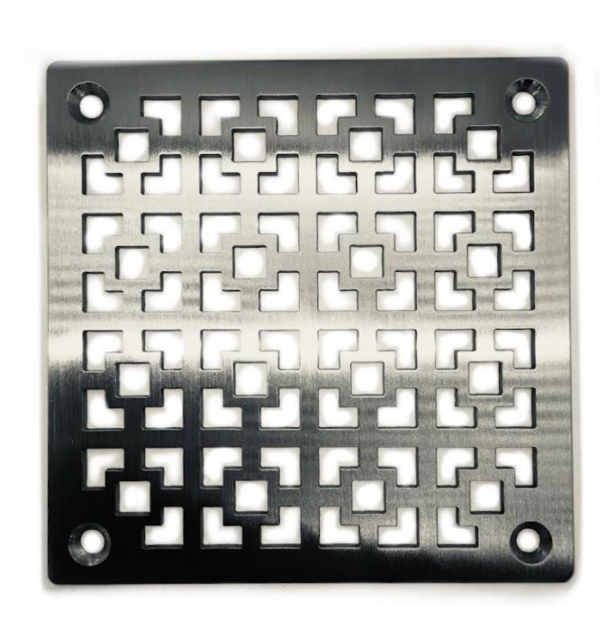 DESIGNER DRAINS - 5 inch square shower drain, this size replaces a