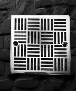 Geometric No. 6 square shower drain cover