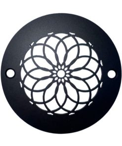 Mandala-4-inch-round-matte-black_Designer-Drains