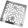 Moresque No. 1 Square Shower Drain made to fit Zurn brushed stainless steel