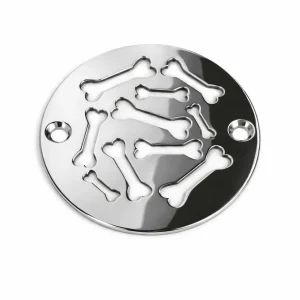 Dog Bones 3.25 inch round shower drain cover
