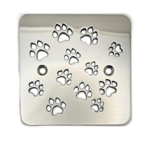 Shower-Drain-Cover-Replacement-for-Kohler-K-9136-Doggie-Paws-Polished-Stainless