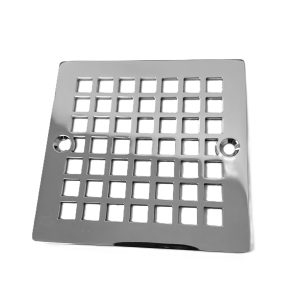 Geometric No. 7 shower drain replacement for Oatey 42320 Metal Trim polished stainless steel