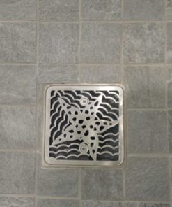 Starfish, shower drain install, Kohler, design by Designer Drains