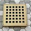 Geometric No 7 Wedi Champagne Bronze on tile