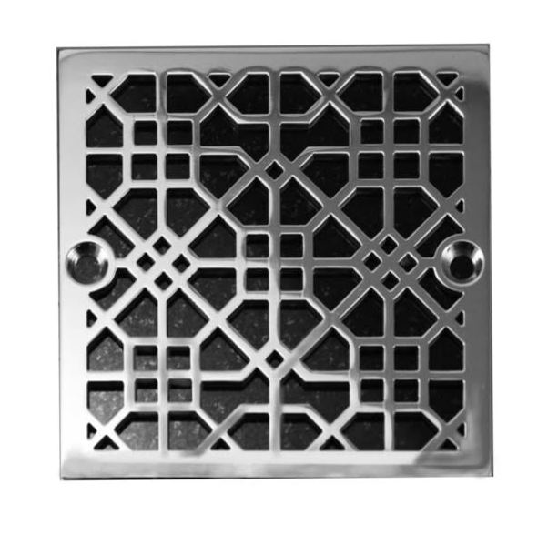 https://designerdrains.com/wp-content/uploads/2022/11/Architecture-Moresque-No.-1-Square-Drain-Cover-Replacement-for-Oatey-42320-Polished-Stainless_Designer-Drains.jpg