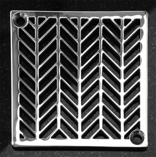 Square Shower Drain, Replacement For Schluter-Kerdi, Wheat No. 2